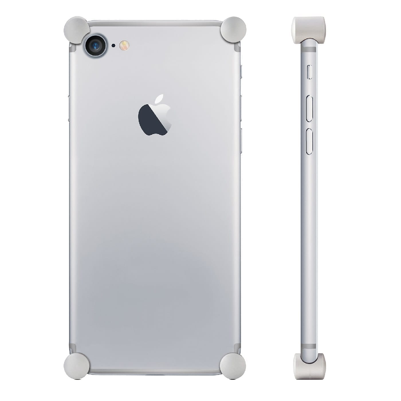 Satin Silver Corners iPhone 7/7Plus | Corners4™